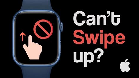 First, swipe down from the top of the Watch face; it will open Notification Center. . Apple watch cant swipe up or down